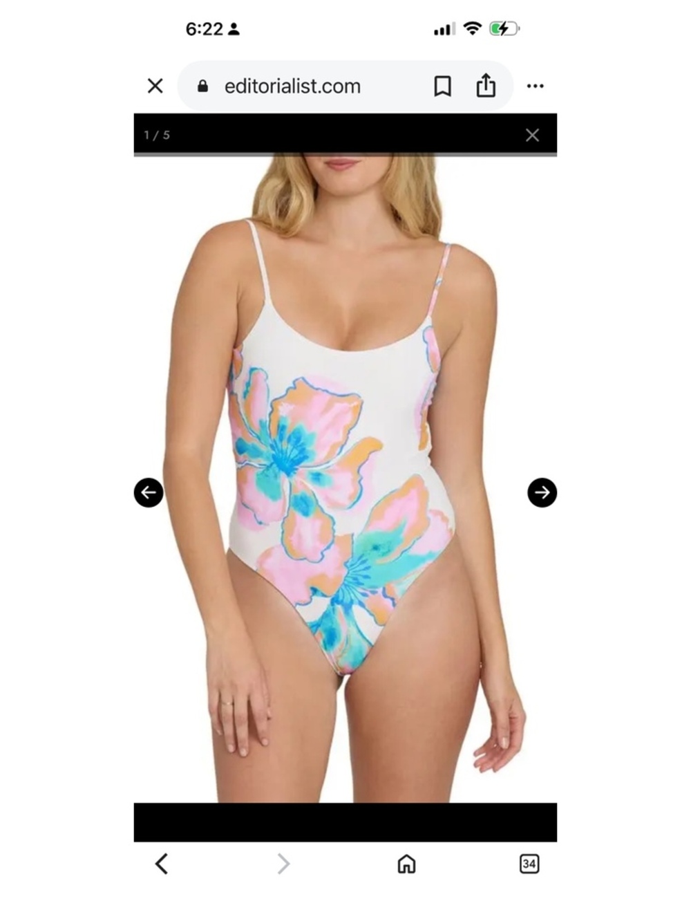 BILLABONG Printed One-Piece Swimsuit